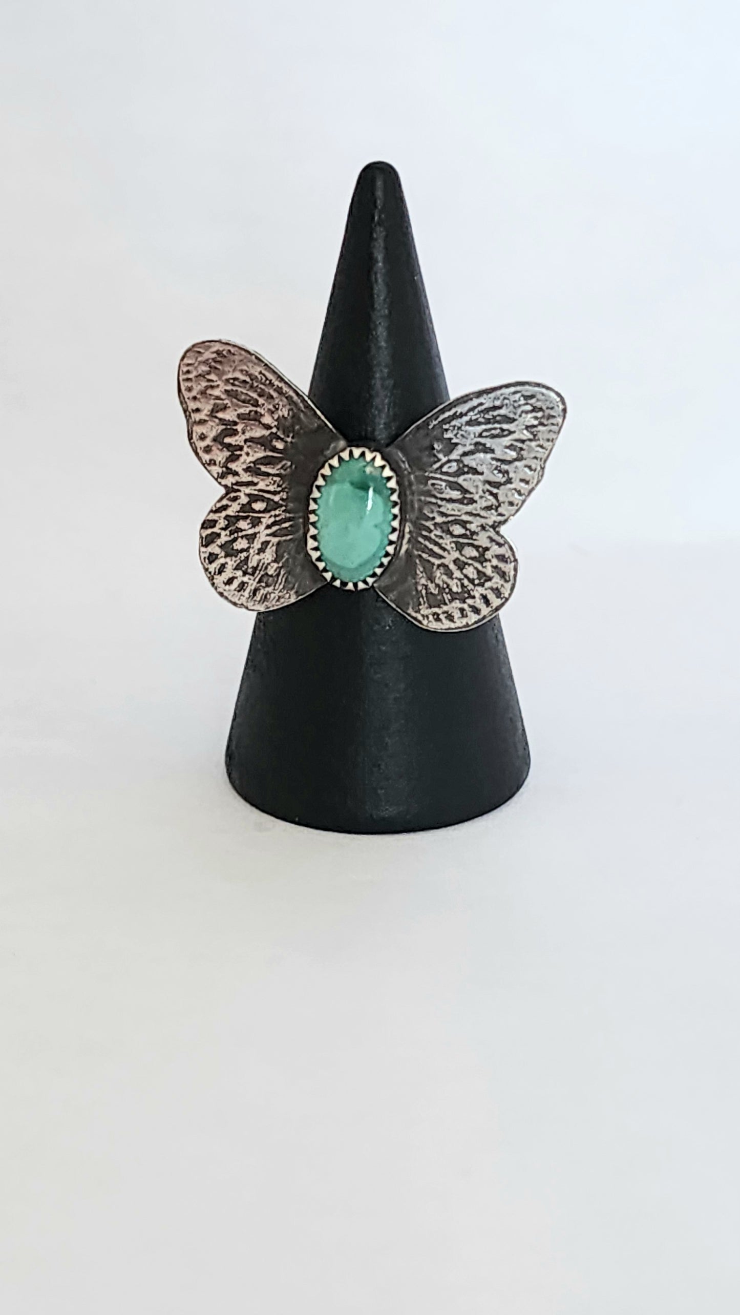 Sterling Silver Turquoise Butterfly Ring